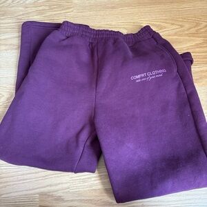 Comfort Clothing Women's Wide Leg Pants - Purple